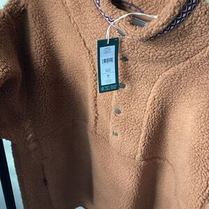 Cozy Brown Sherpa Pullover